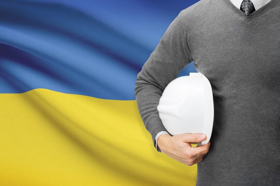 Engineer,With,Flag,On,Background,-,Ukraine