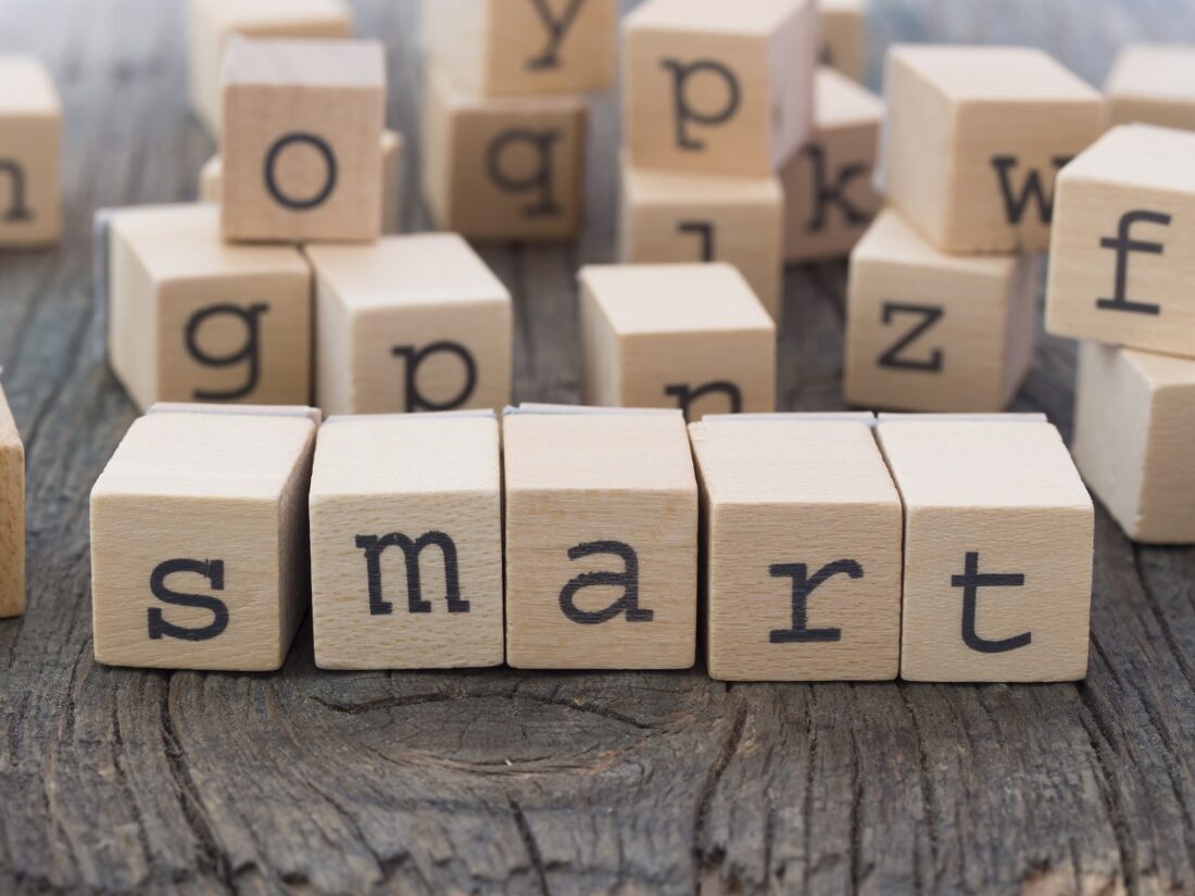 Smart,Word,Made,Of,Wooden,Letters