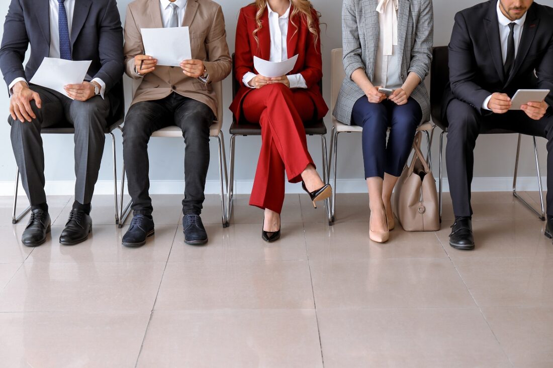 Young,People,Waiting,For,Job,Interview,Indoors