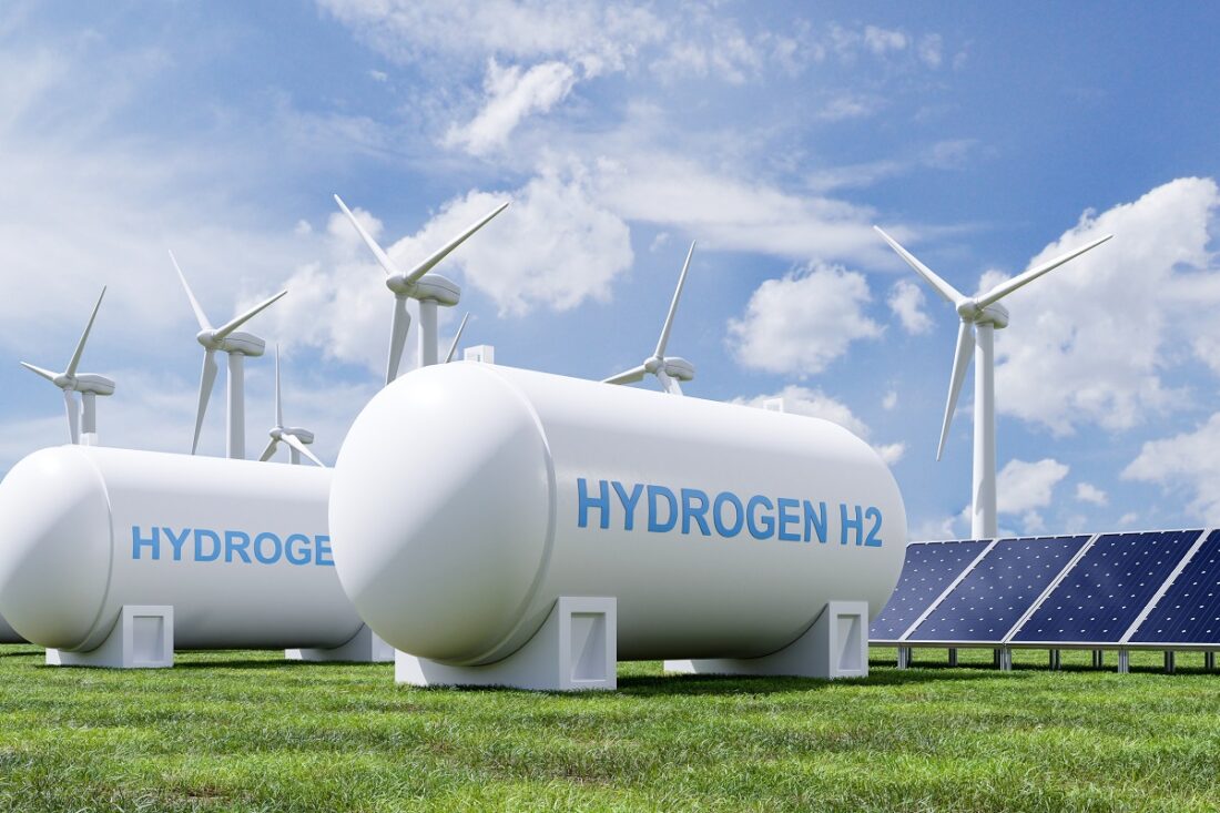 Hydrogen,Energy,Storage,Gas,Tank,For,Clean,Electricity,Solar,And