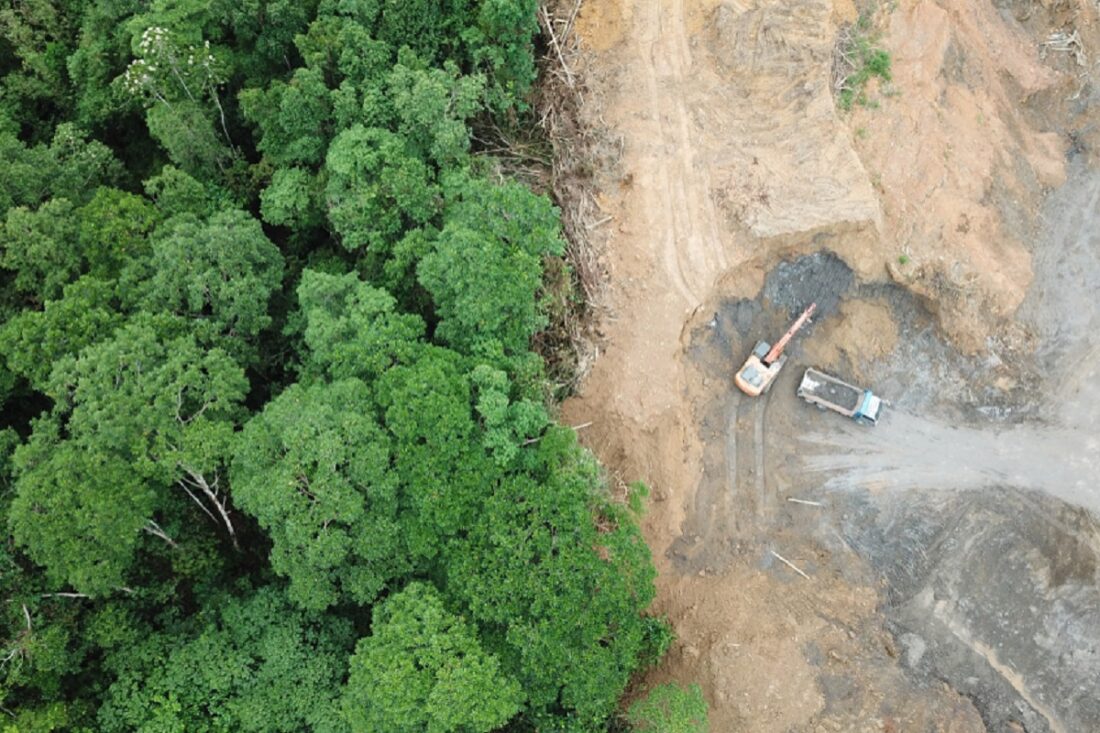 Deforestation,Aerial,Photo.,Rainforest,Jungle,In,Borneo,,Malaysia,,Destroyed,To